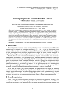 Learning Diagnosis for Students’ Free-text Answers with Feature-based Approaches