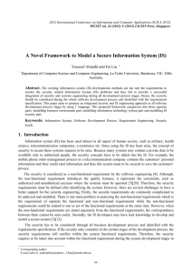 A Novel Framework to Model a Secure Information System (IS)