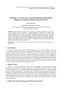 Modeling a Concurrency Control Mechanism in Distributed