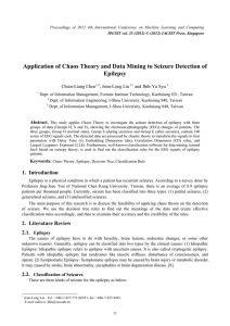 Application of Chaos Theory and Data Mining to Seizure Detection... Epilepsy Chien-Liang Chen , Jenn-Long Liu