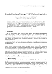 Linearized State Space Modeling of PEMFC for Control Applications