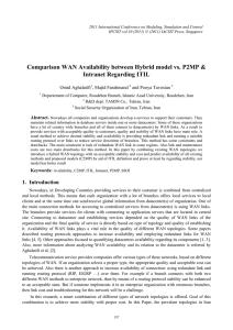 Comparison WAN Availability between Hybrid model vs. P2MP &amp; Omid Aghalatifi
