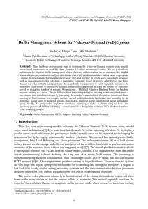 Buffer Management Scheme for Video-on-Demand (VoD) System Sudhir N. Dhage