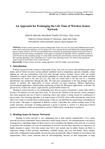 An Approach for Prolonging the Life Time of Wireless Sensor Network