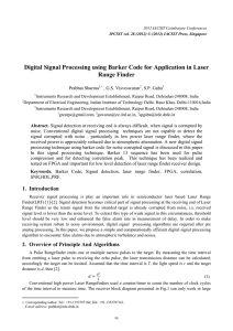 Digital Signal Processing using Barker Code for Application in Laser