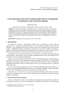 A Fair and Secure Key Escrow Scheme under Diverse Transmission