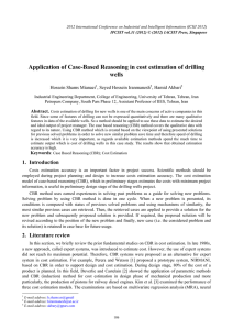 Application of Case-Based Reasoning in cost estimation of drilling wells