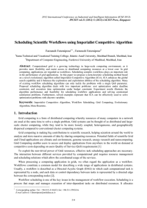 Scheduling Scientific Workflows using Imperialist Competitive Algorithm Farzaneh Fatemipour , Farnoush Fatemipour