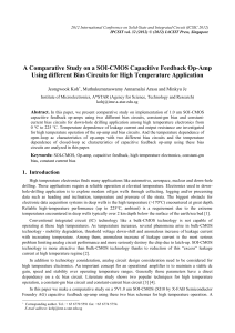 A Comparative Study on a SOI-CMOS Capacitive Feedback Op-Amp