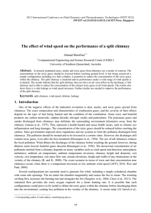 The effect of wind speed on the performance of a... Ahmad Sharifian