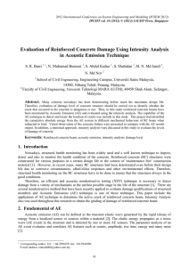 Evaluation of Reinforced Concrete Damage Using Intensity Analysis
