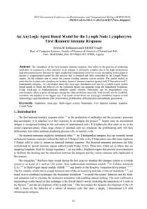 An AnyLogic Agent Based Model for the Lymph Node Lymphocytes