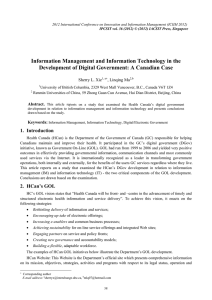 Information Management and Information Technology in the