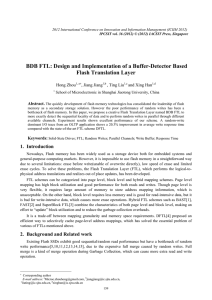 BDB FTL: Design and Implementation of a Buffer-Detector Based  Hong Zhou