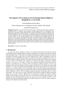 The Impacts of E-Commerce for Promoting Human Rights in