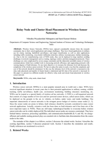 Relay Node and Cluster Head Placement in Wireless Sensor Networks