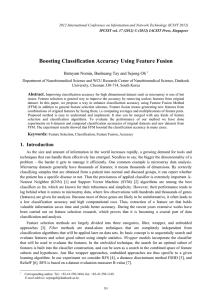 Boosting Classification Accuracy Using Feature Fusion