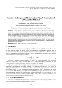 Transient Multiexponential Data Analysis Using A Combination of