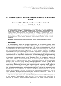 A Combined Approach for Maintaining the Scalability of Information System Abstract.