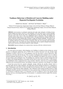 Nonlinear Behaviour of Reinforced Concrete Building under Repeated Earthquake Excitation
