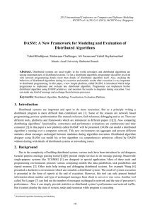 DASM: A New Framework for Modeling and Evaluation of Distributed Algorithms