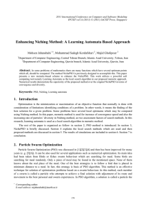 Enhancing Niching Method: A Learning Automata Based Approach Mohsen Jahanshahi