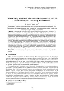 Nano Coating Application for Corrosion Reduction in Oil and Gas