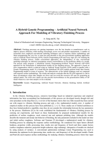 A Hybrid Genetic Programming – Artificial Neural Network