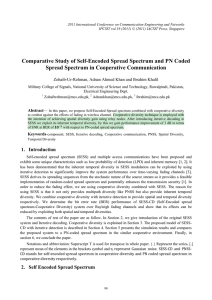 Comparative Study of Self-Encoded Spread Spectrum and PN Coded