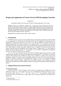Design and Application of Neural Network PID Decoupling Controller Guijin Han