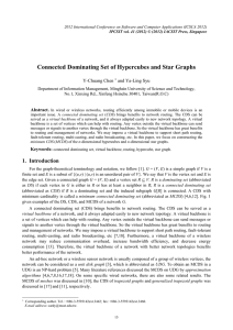 Connected Dominating Set of Hypercubes and Star Graphs Y-Chuang Chen