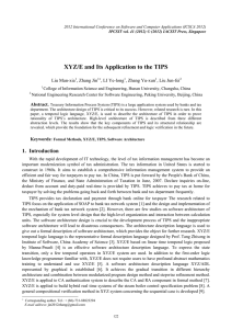 XYZ/E and Its Application to the TIPS Liu Man-xia , Zhang Jin