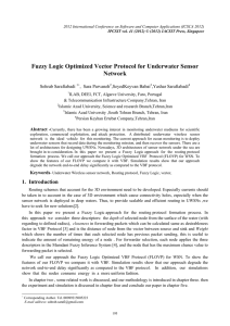 Fuzzy Logic Optimized Vector Protocol for Underwater Sensor Network Sohrab Sarafiabadi