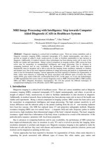 MRI Image Processing with Intelligence: Step towards Computer