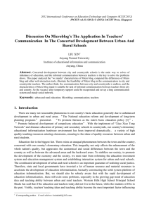 Discussion On Microblog’s The Application In Teachers’