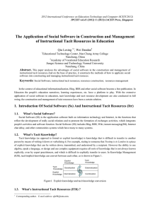 The Application of Social Software in Construction and Management