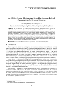 An Efficient Leader Election Algorithm of Performance-Related Characteristics for Dynamic Networks