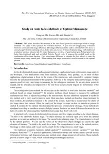 Study on Auto-focus Methods of Optical Microscope  Abstract.