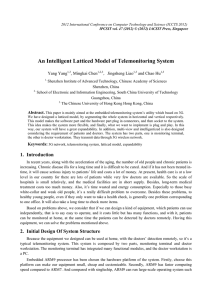 An Intelligent Latticed Model of Telemonitoring System Yang Yang , Mingkai Chen