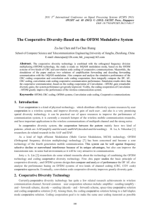 The Cooperative Diversity-Based on the OFDM Modulative System