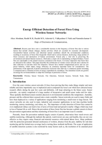 Energy Efficient Detection of Forest Fires Using Wireless Sensor Networks