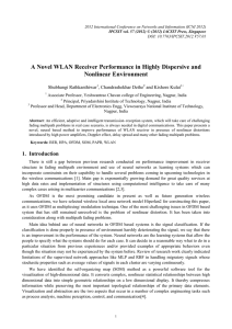 A Novel WLAN Receiver Performance in Highly Dispersive and Nonlinear Environment