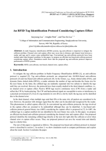An RFID Tag Identification Protocol Considering Capture Effect Jaeyoung Lee