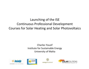 Launching of the ISE Continuous Professional Development