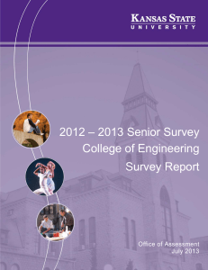 2 – 2013 Senior Survey 201 College of Engineering