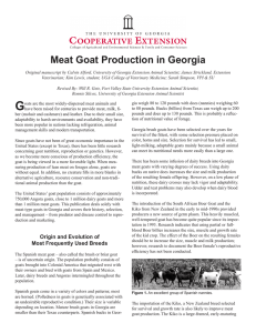 Meat Goat Production in Georgia
