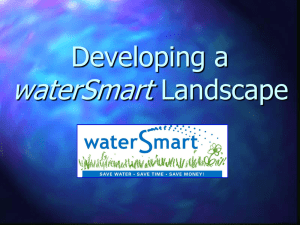 waterSmart Developing a Landscape