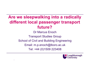 Are we sleepwalking into a radically different local passenger transport future?
