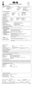 MATERIAL SAFETY DATA SHEET 2 0