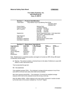 Material Safety Data Sheet  07MSDS02 Fox Valley Systems, Inc.